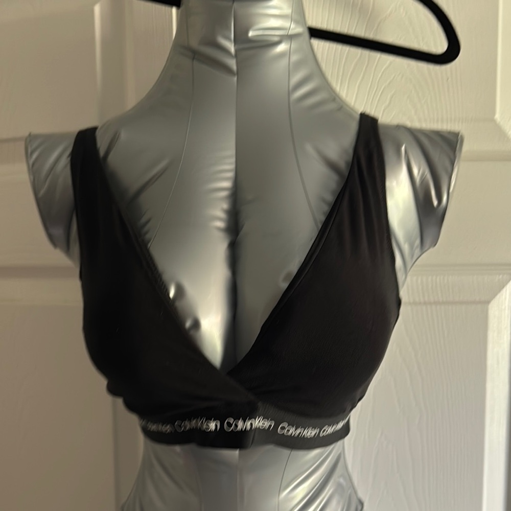 Calvin Klein Black V-Neck Bralette